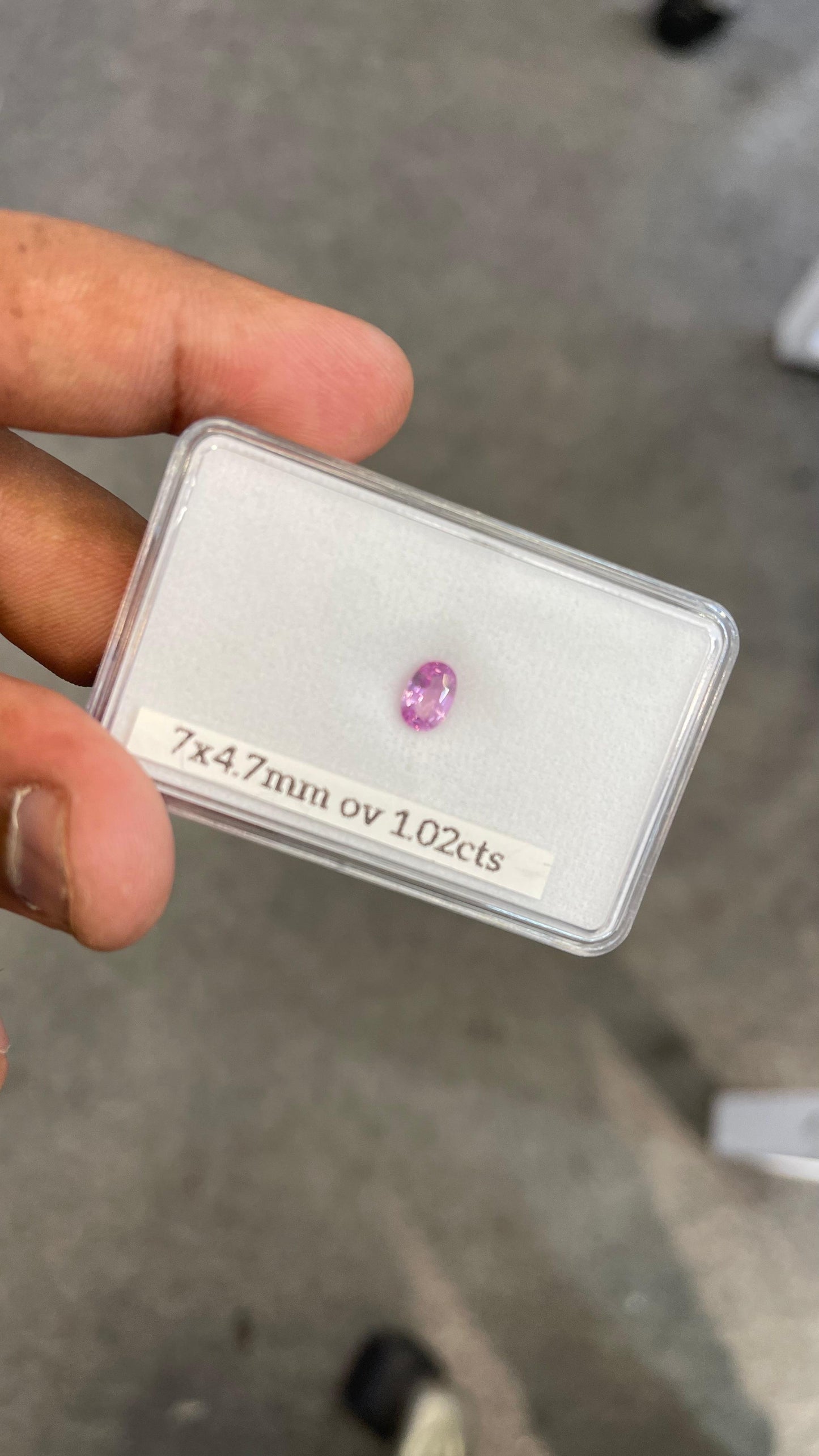 7x5mm natural pink sapphire oval loose gemstone, photo 3