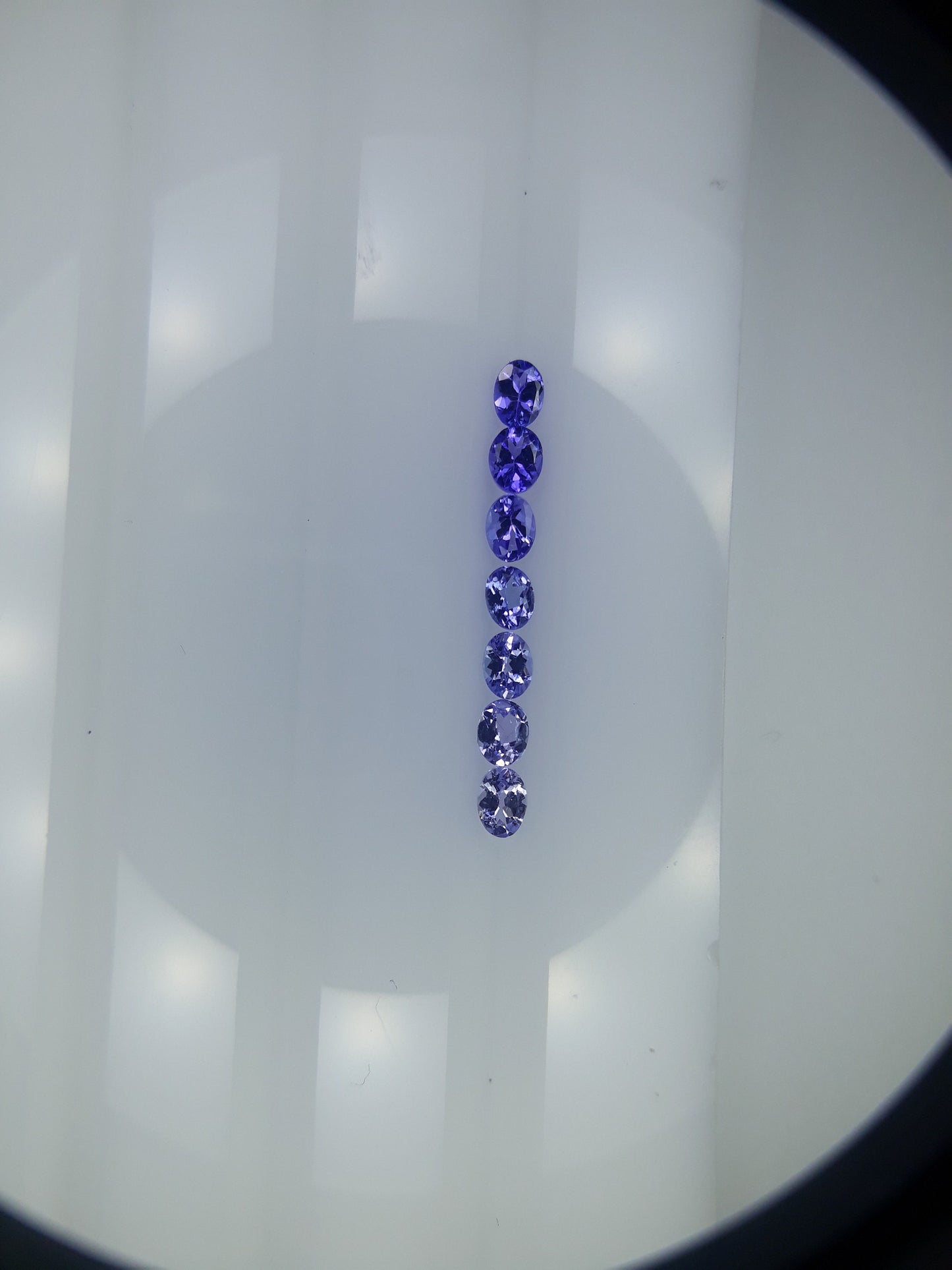 Tanzanite Oval Earring Set Dark to Light Color Exellent Cut 4x3 Ovals December Birthstones