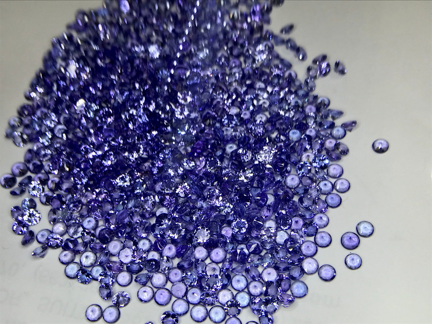 3.5mm natural tanzanite round loose lot, photo 5