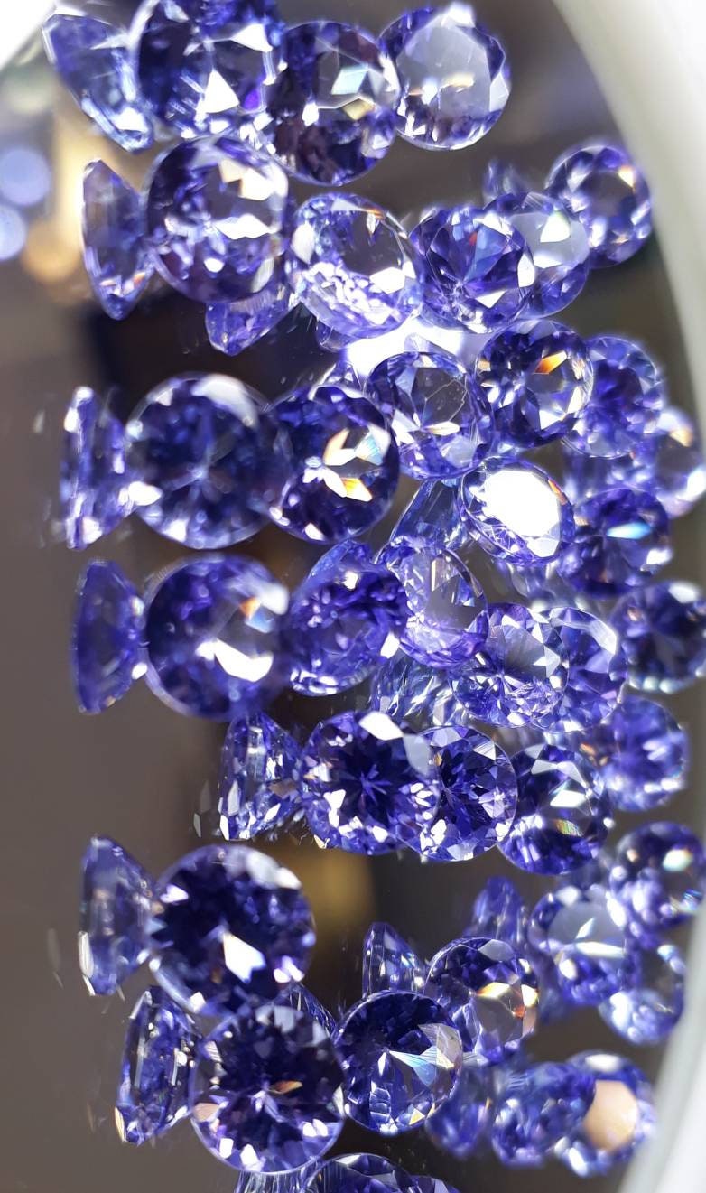 5mm natural tanzanite round loose lot, photo 5