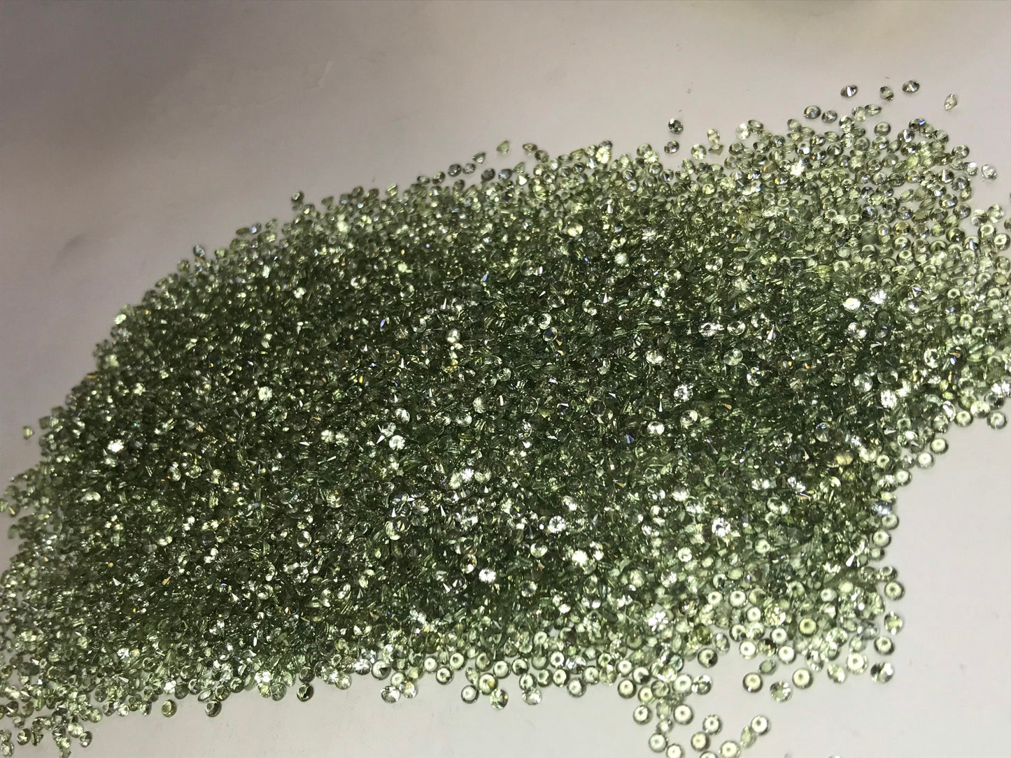 2.5mm green sapphire round brilliant lot, photo 5