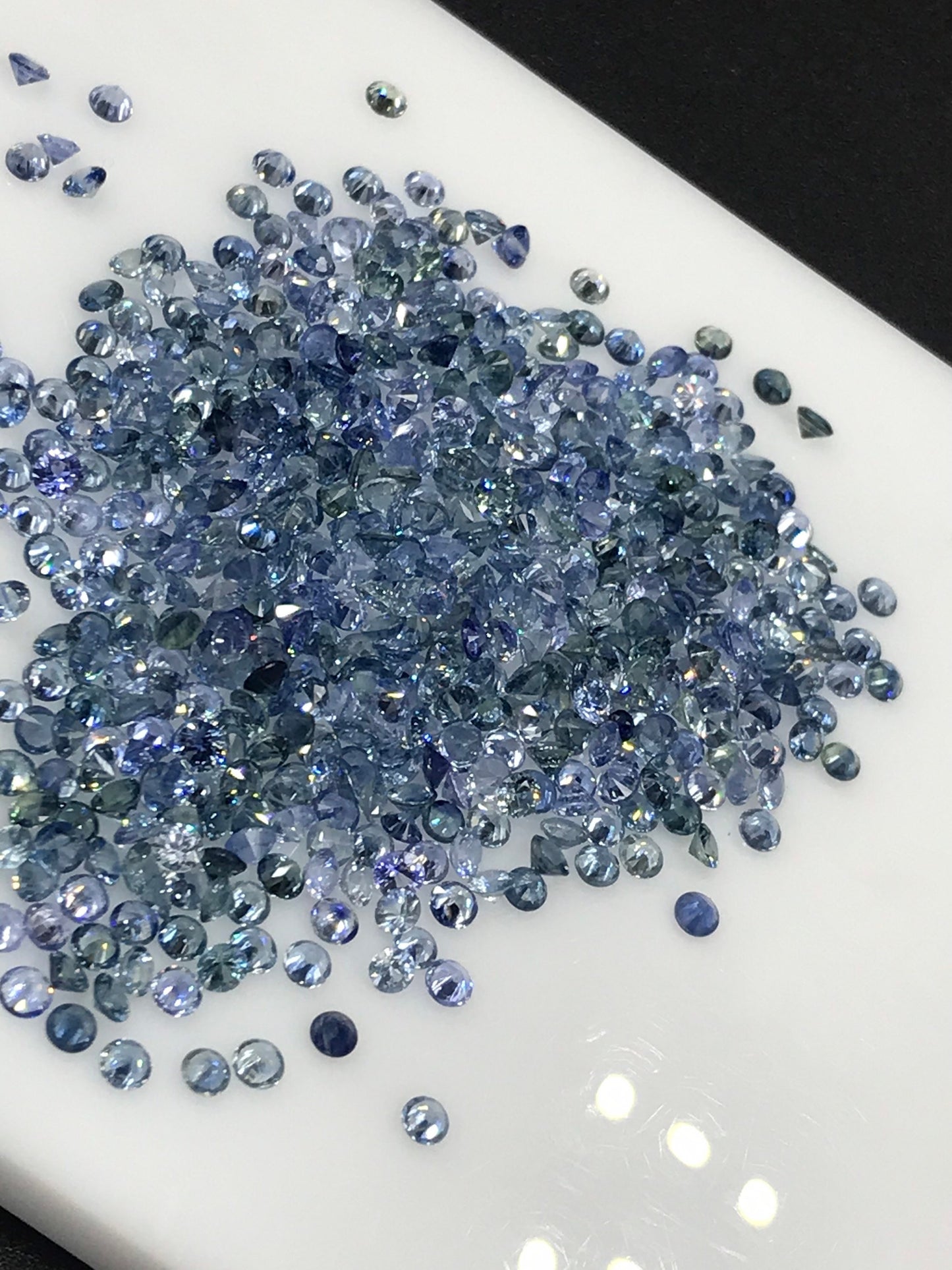 2.7mm blue-teal sapphire round gradient, photo 5