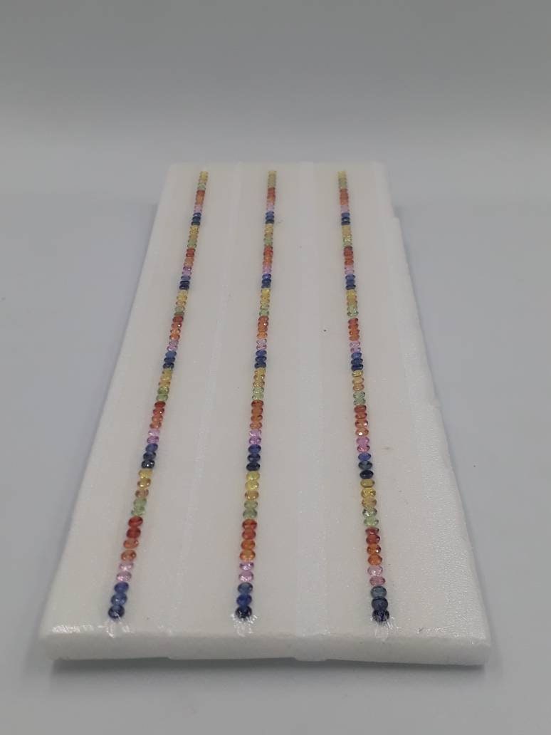 2.5mm fancy sapphire bracelet, 70pc, photo 5