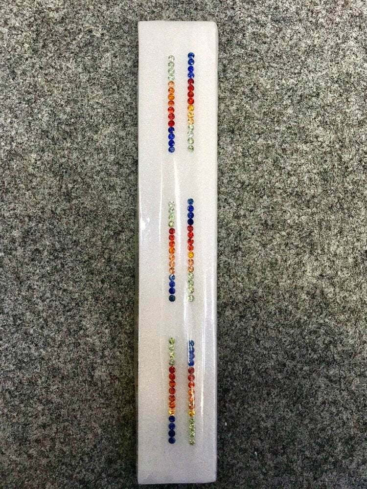 2.7mm Multi Colour NAtural Sapphires Rings Set