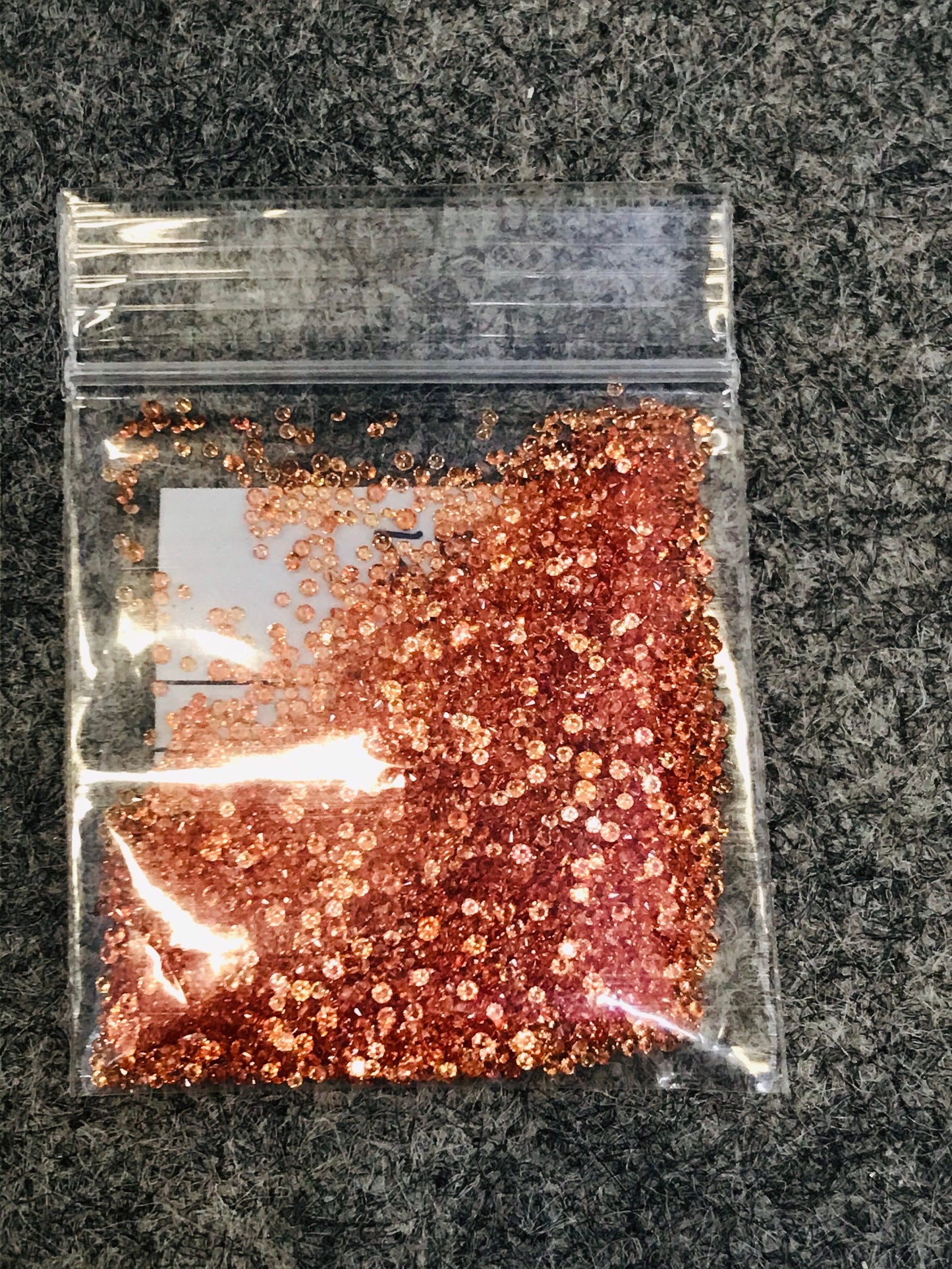 1-1.2mm orange sapphire round lot, photo 2