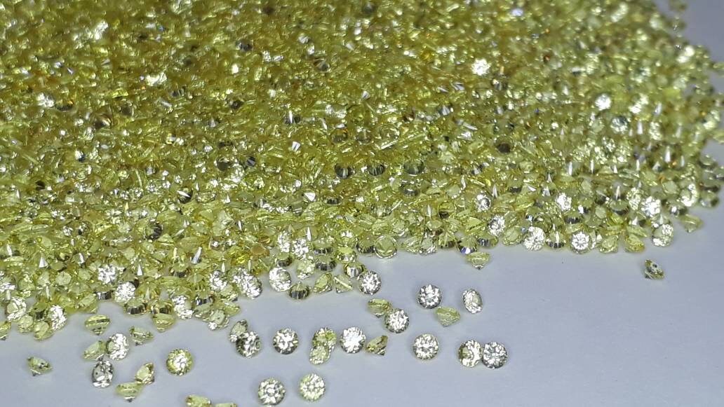 2mm yellow lemon sapphire round loose lot, photo 4