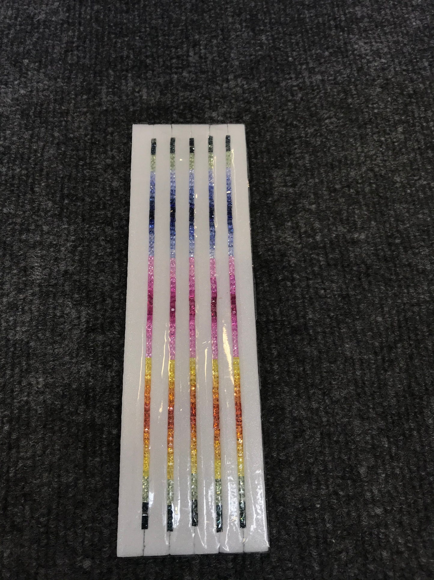2.5mm rainbow ruby-sapphire bracelet line, photo 4