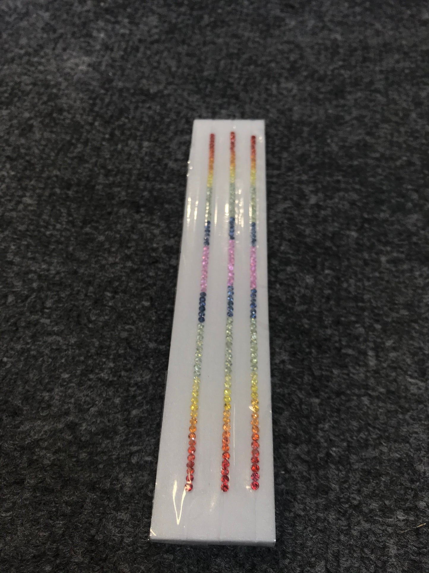 2.5mm rainbow sapphire bracelet set, 70pc, photo 4