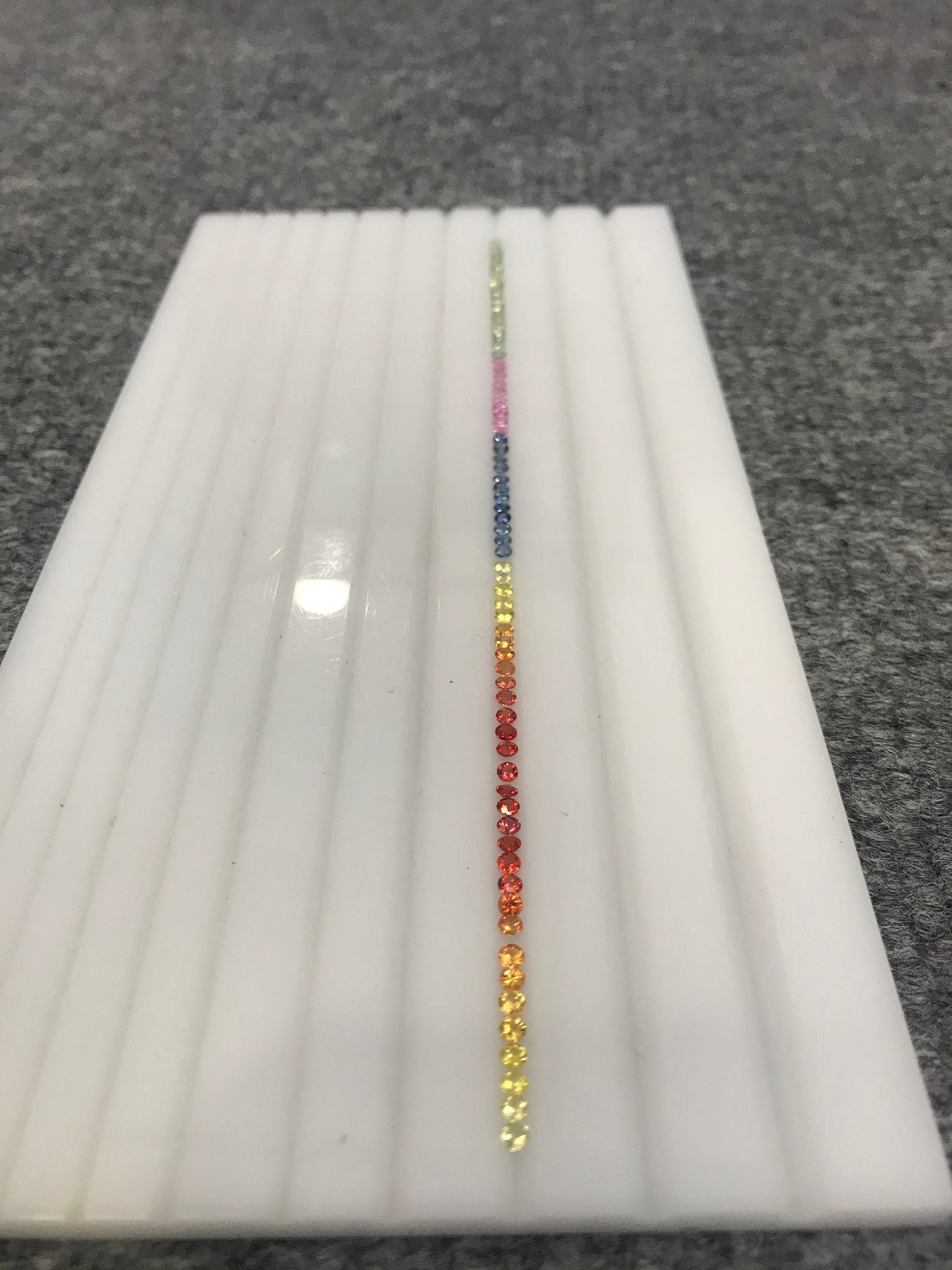 2.5mm Rainbow Sapphire Rounds Diamond Cut Loose Gemstones Natural Multi Color Set