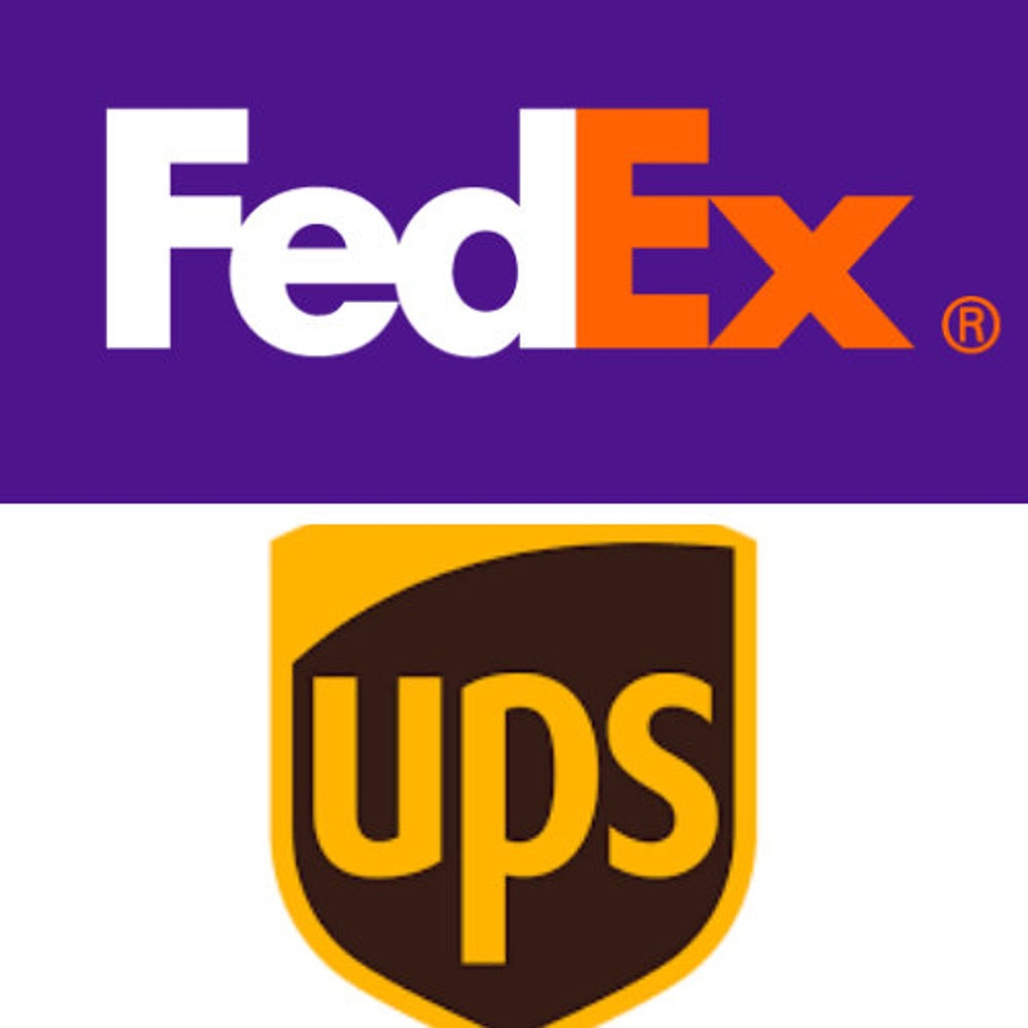 FedEx and UPS express shipping icon