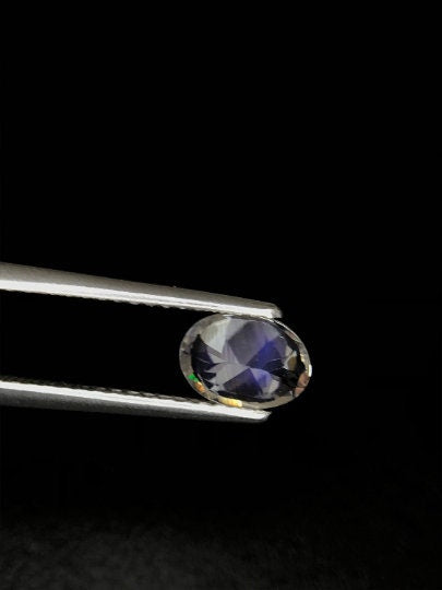 7.1x5.2mm blue rainbow moonstone oval, photo 5