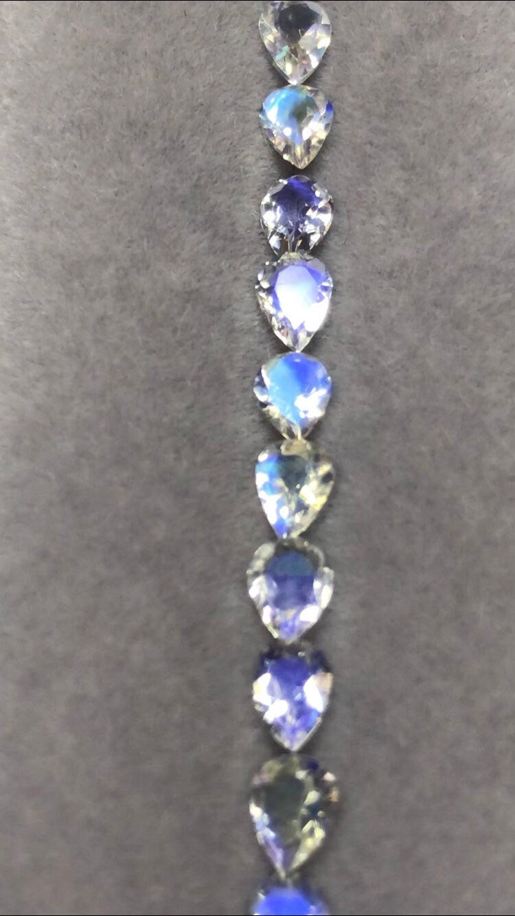 7x5mm rainbow moonstone oval loose lot, photo 5