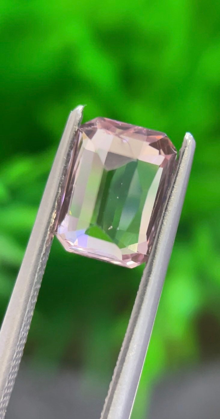 2.28ct peach pink tourmaline octagon cut, photo 5