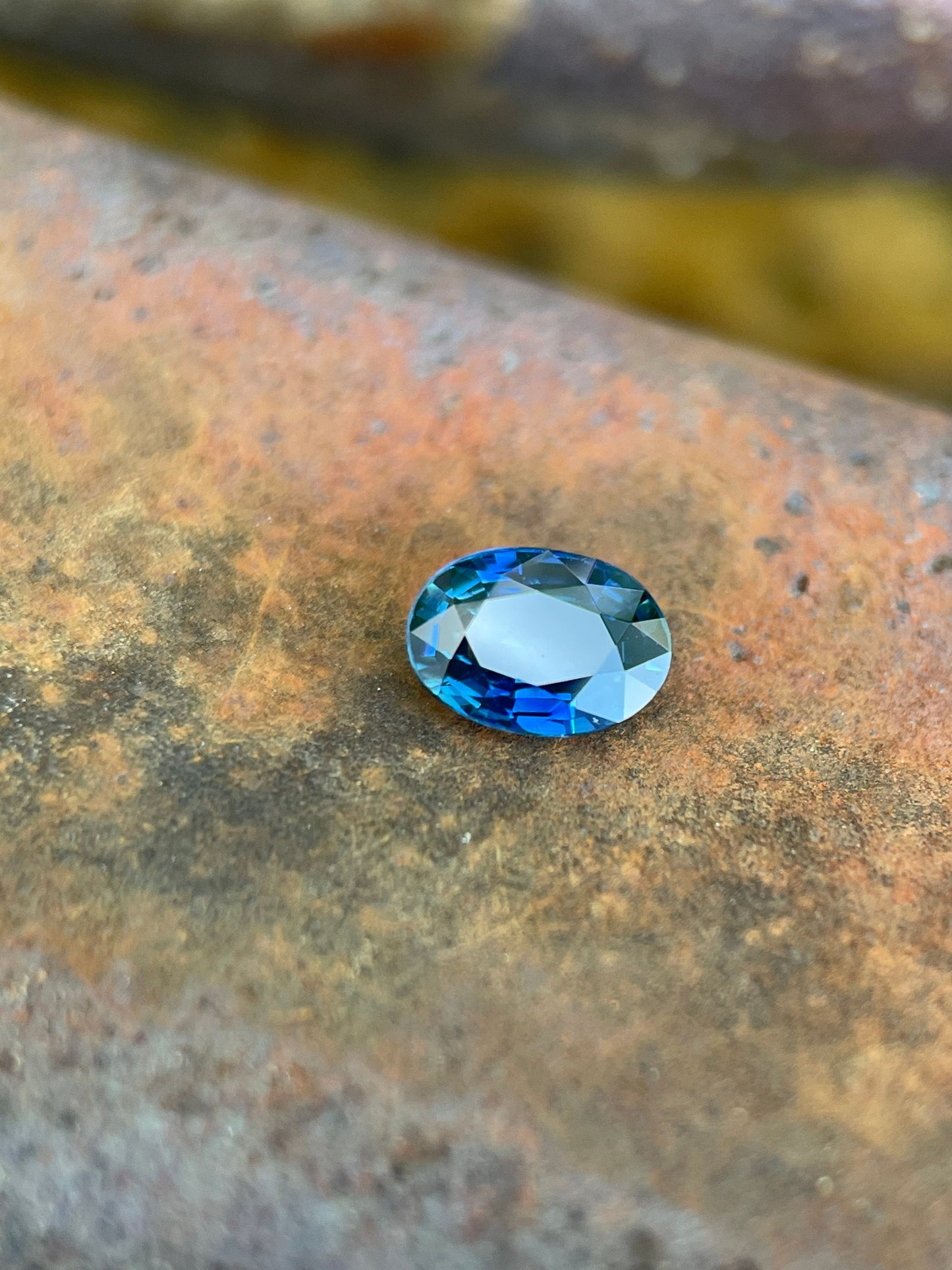 6.9x4.9mm oval blue sapphire gem, 0.89ct, photo 5