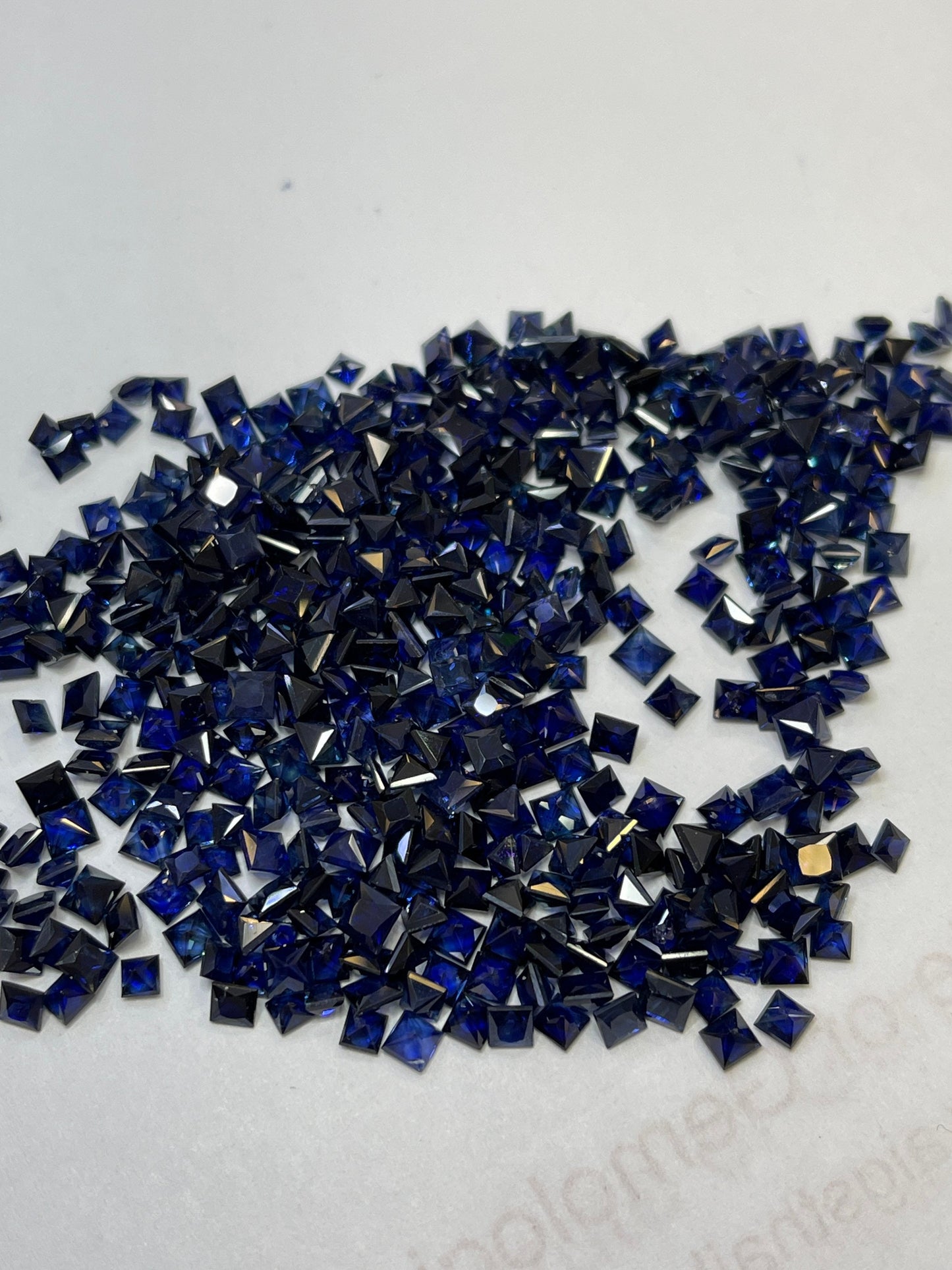 3mm blue sapphire princess cut pack, photo 5