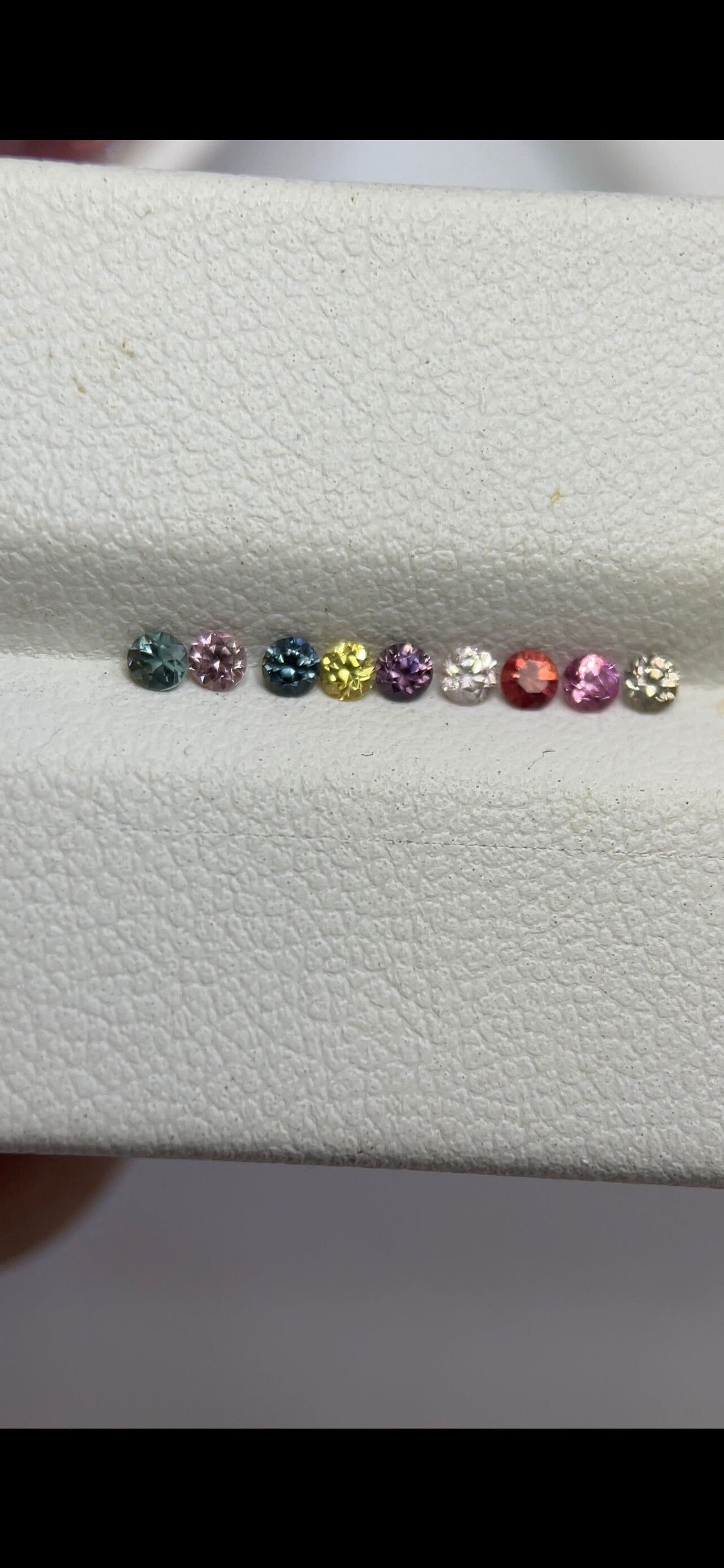 2mm sapphire diamond cut ring, 9-color, photo 3