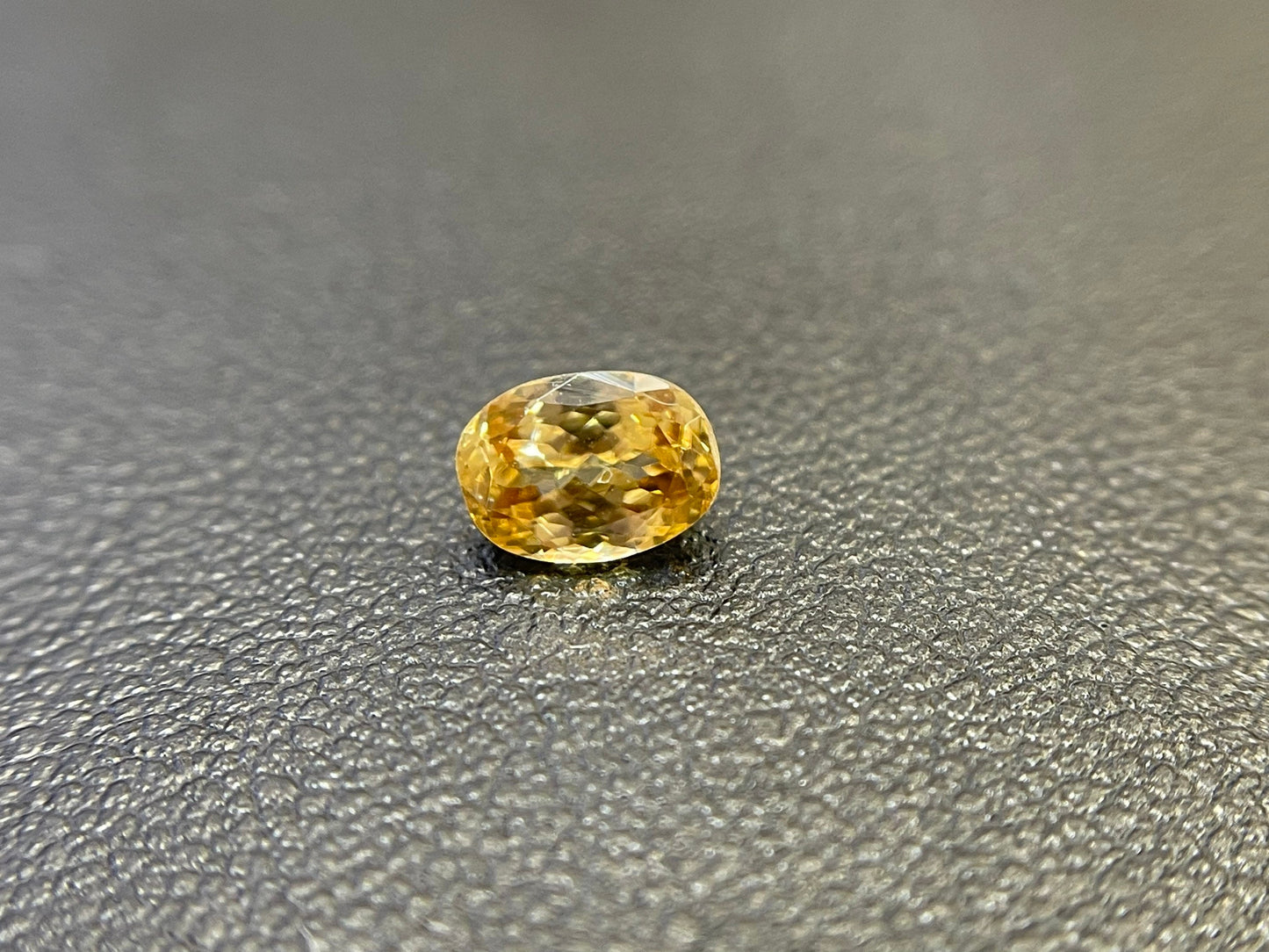 1.19ct champagne zircon oval cut gem, photo 5