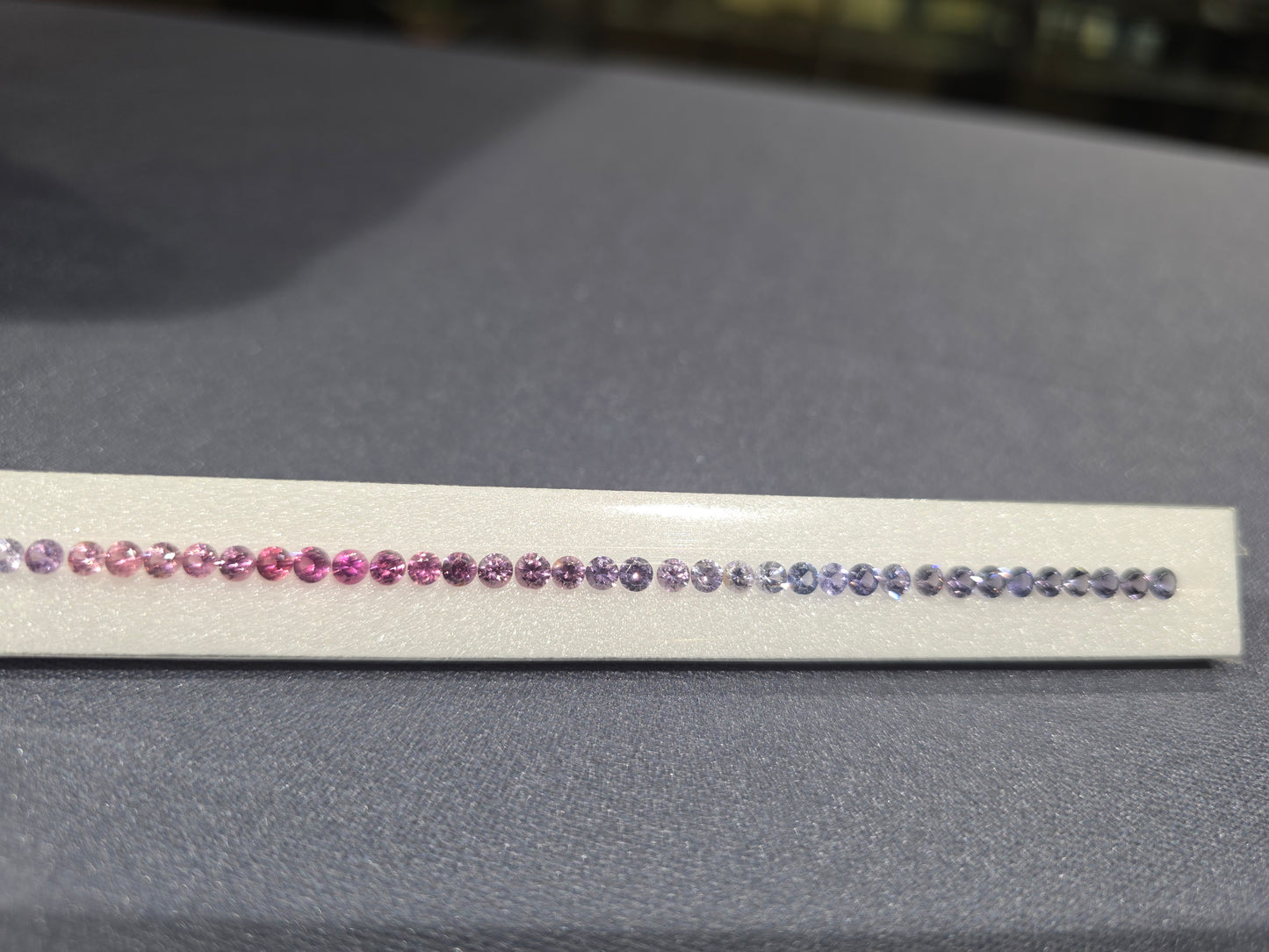 3.5mm Round Natural Spinel Tennis Bracelet Set – 18cm, Elegant Sparkle and Vibrant Color