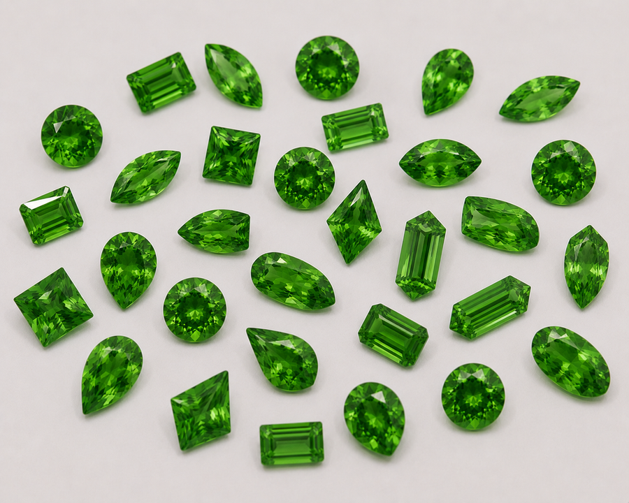 Natural Tsavorite Garnet – Loose Calibrated Gemstones