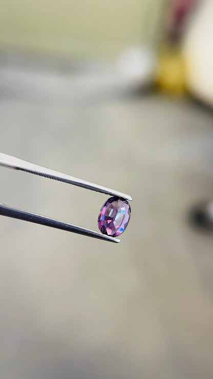 5.2x7mm natural purple sapphire loose gemstone, photo 3
