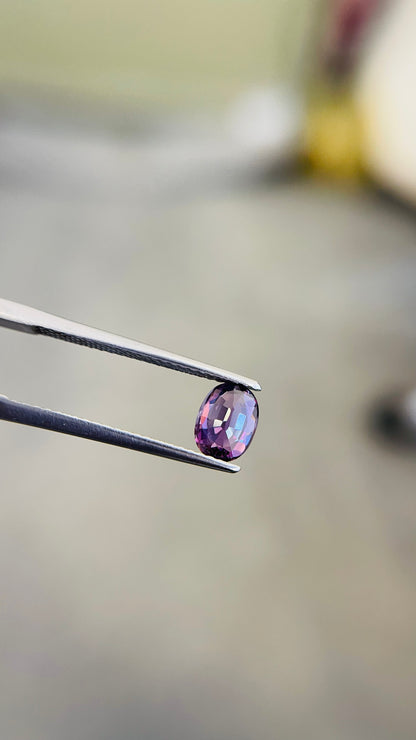 5.2x7mm natural purple sapphire loose gemstone, photo 4