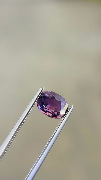 5.2x7mm natural purple sapphire loose gemstone, photo 1