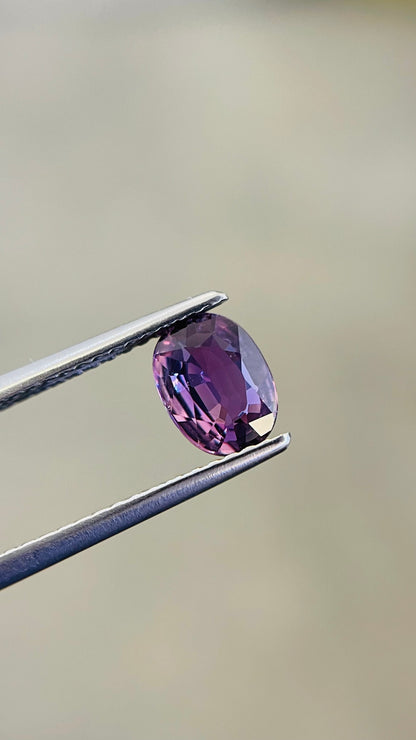 5.2x7mm natural purple sapphire loose gemstone, photo 2