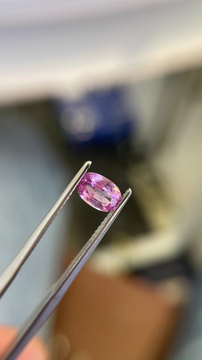 7x5mm natural pink sapphire oval loose gemstone, photo 1