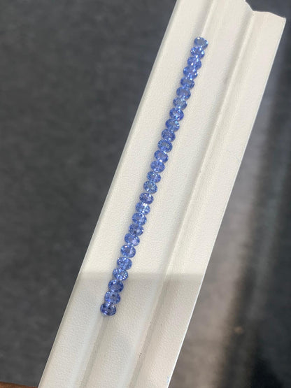 4x3mm blue sapphire oval ring set, 26pc, photo 3