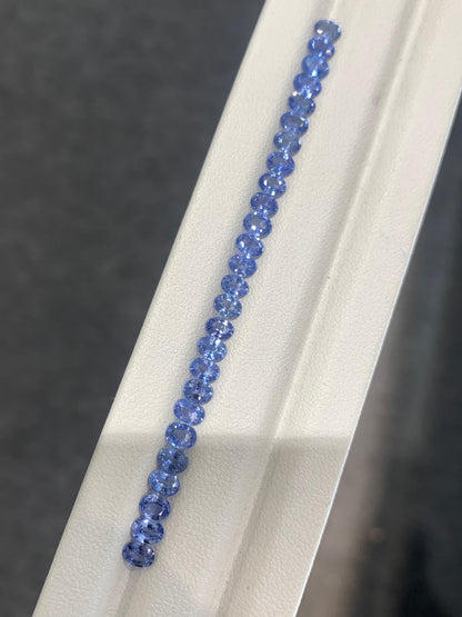 4x3mm blue sapphire oval ring set, 26pc, photo 4