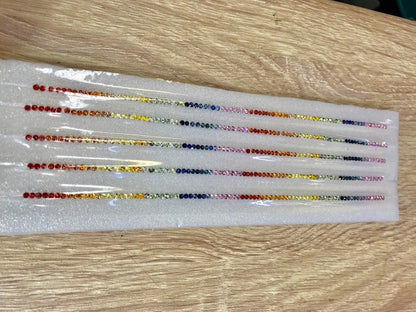 2mm round rainbow sapphire loose gemstones, photo 6