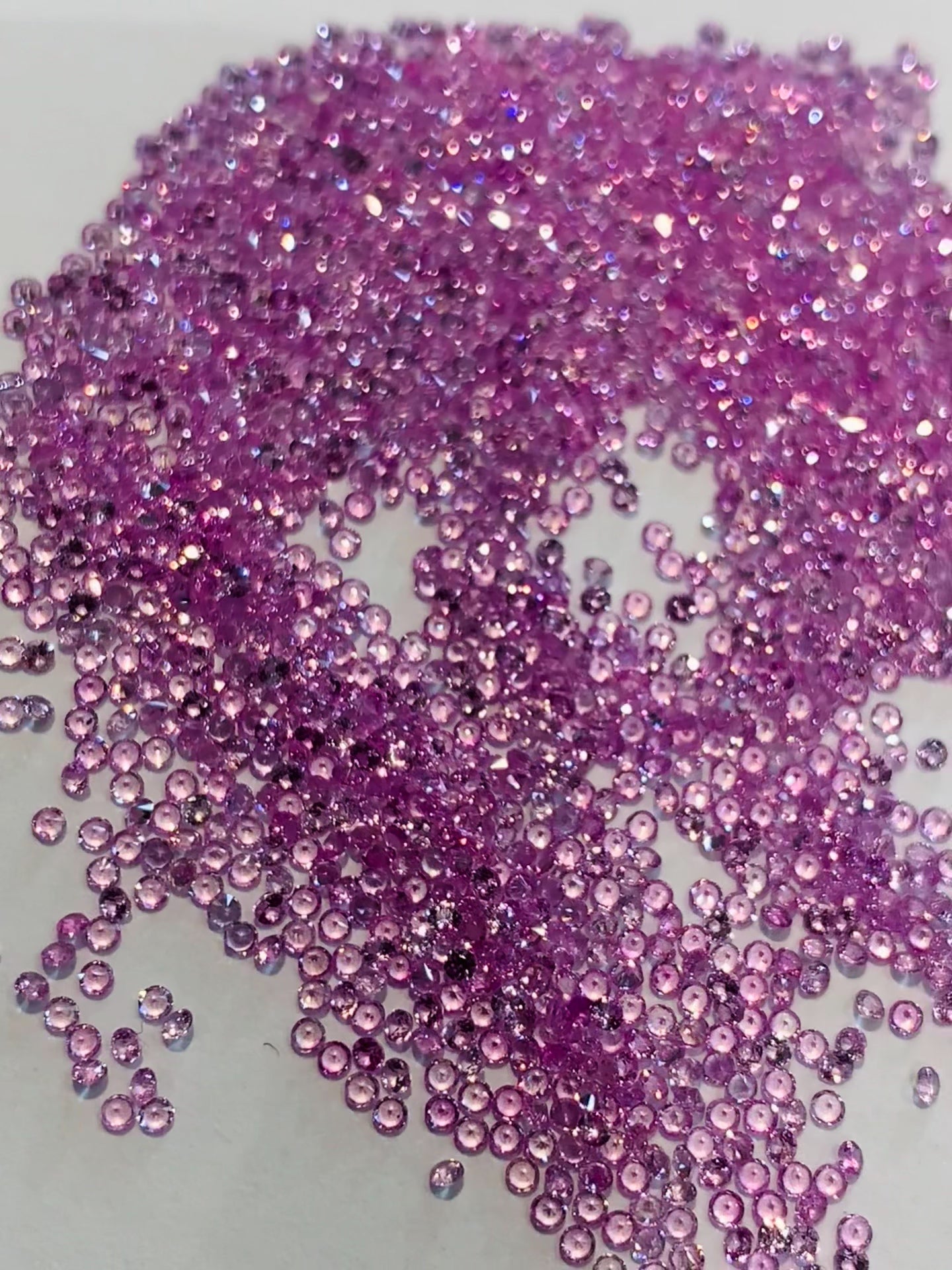 1.5mm Natural Pink Sapphire Round Loose Stones - Zehra Gems