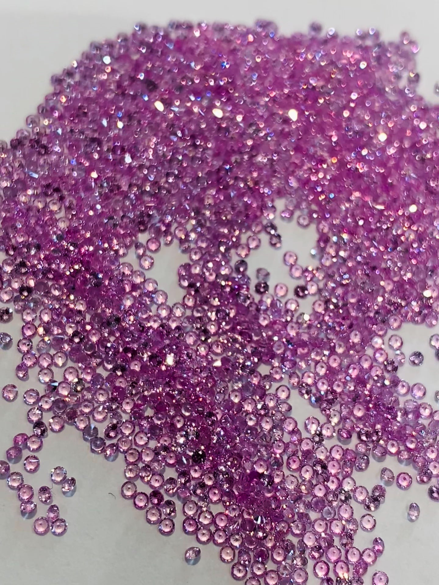 1.2mm Natural Pink Sapphire Round Loose Stones - Zehra Gems