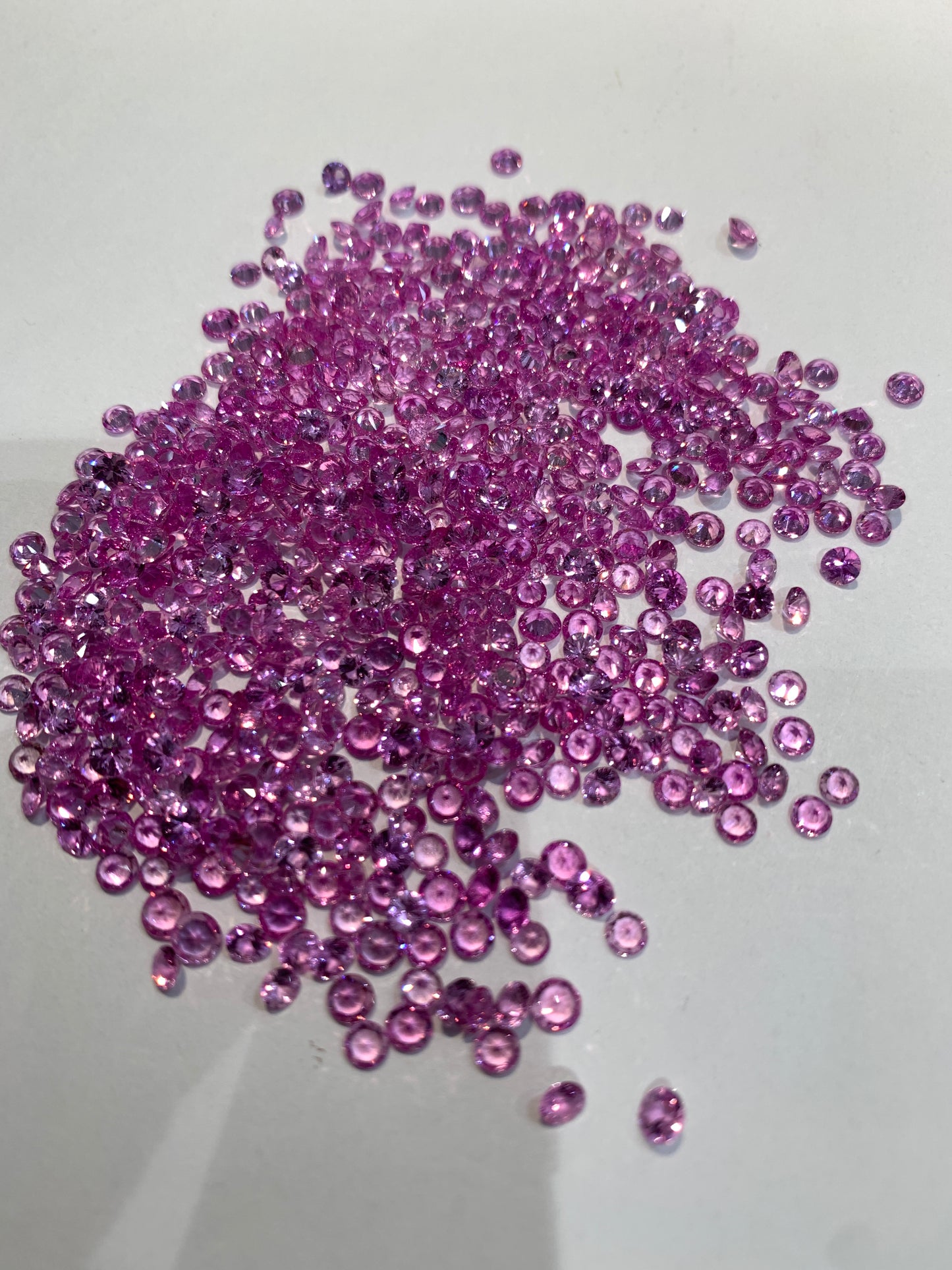 3mm Natural Pink Sapphire Round Loose Stones - Zehra Gems