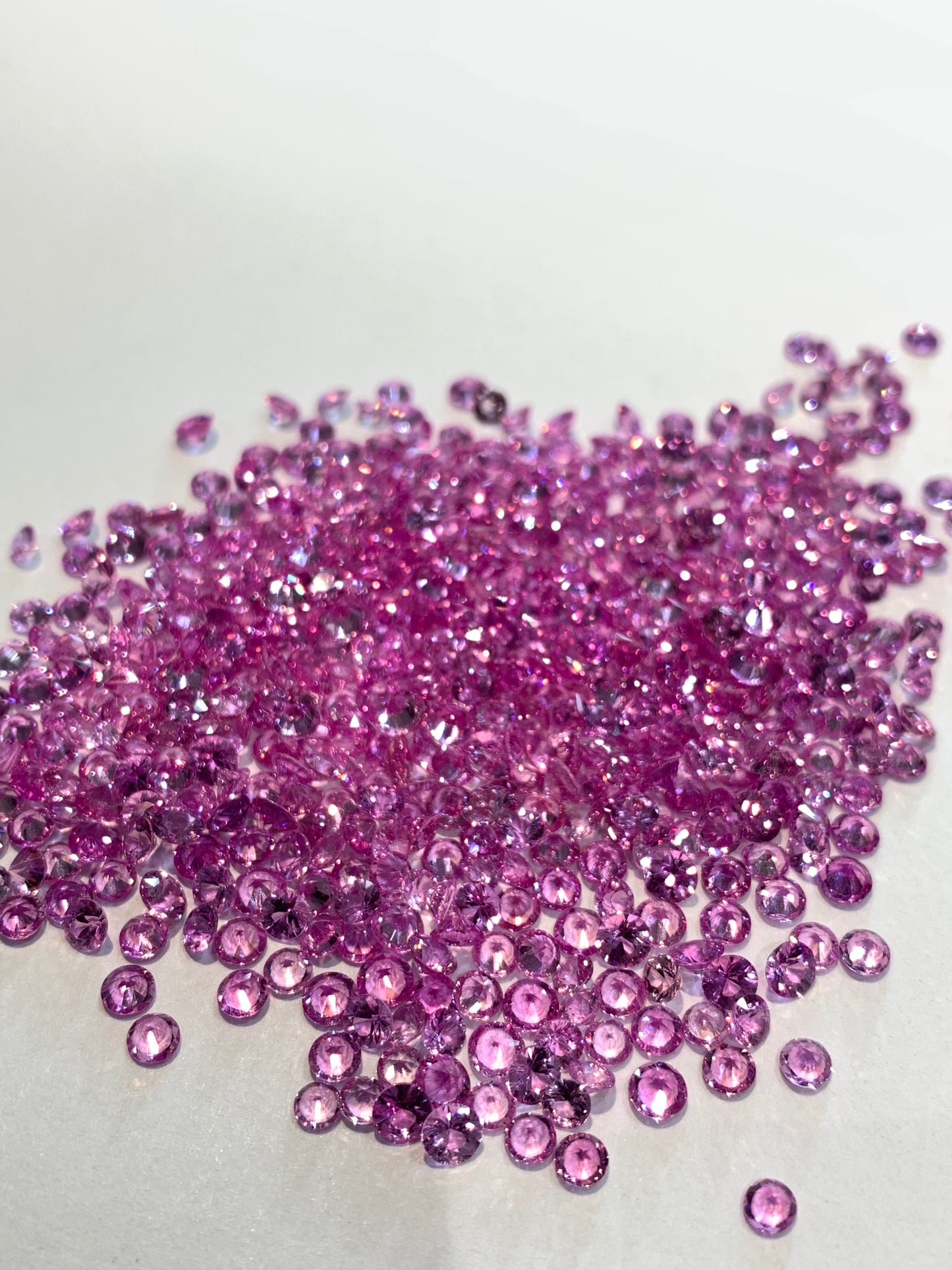 3mm Natural Pink Sapphire Round Loose Stones - Zehra Gems