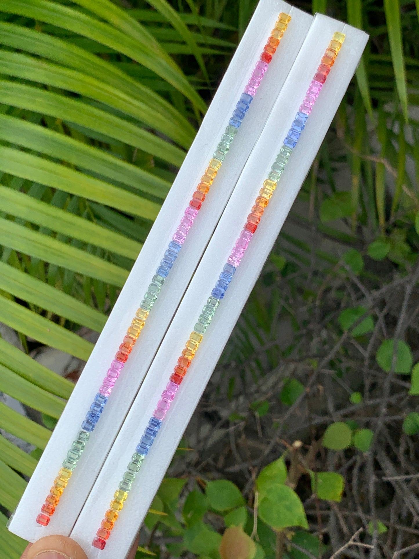 Natural sapphire rainbow multi-color 14.50 carats wholesale loose gemstones
