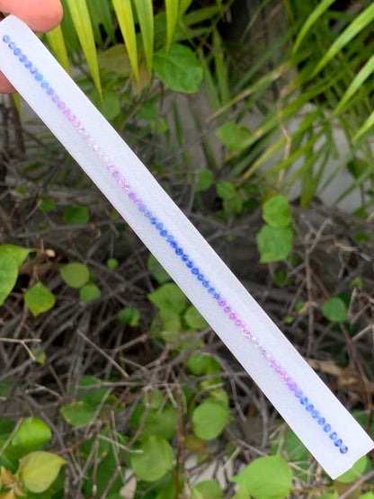 Natural pastel fancy sapphire round cut loose gemstones 2.8mm blue purple pink for tennis bracelet
