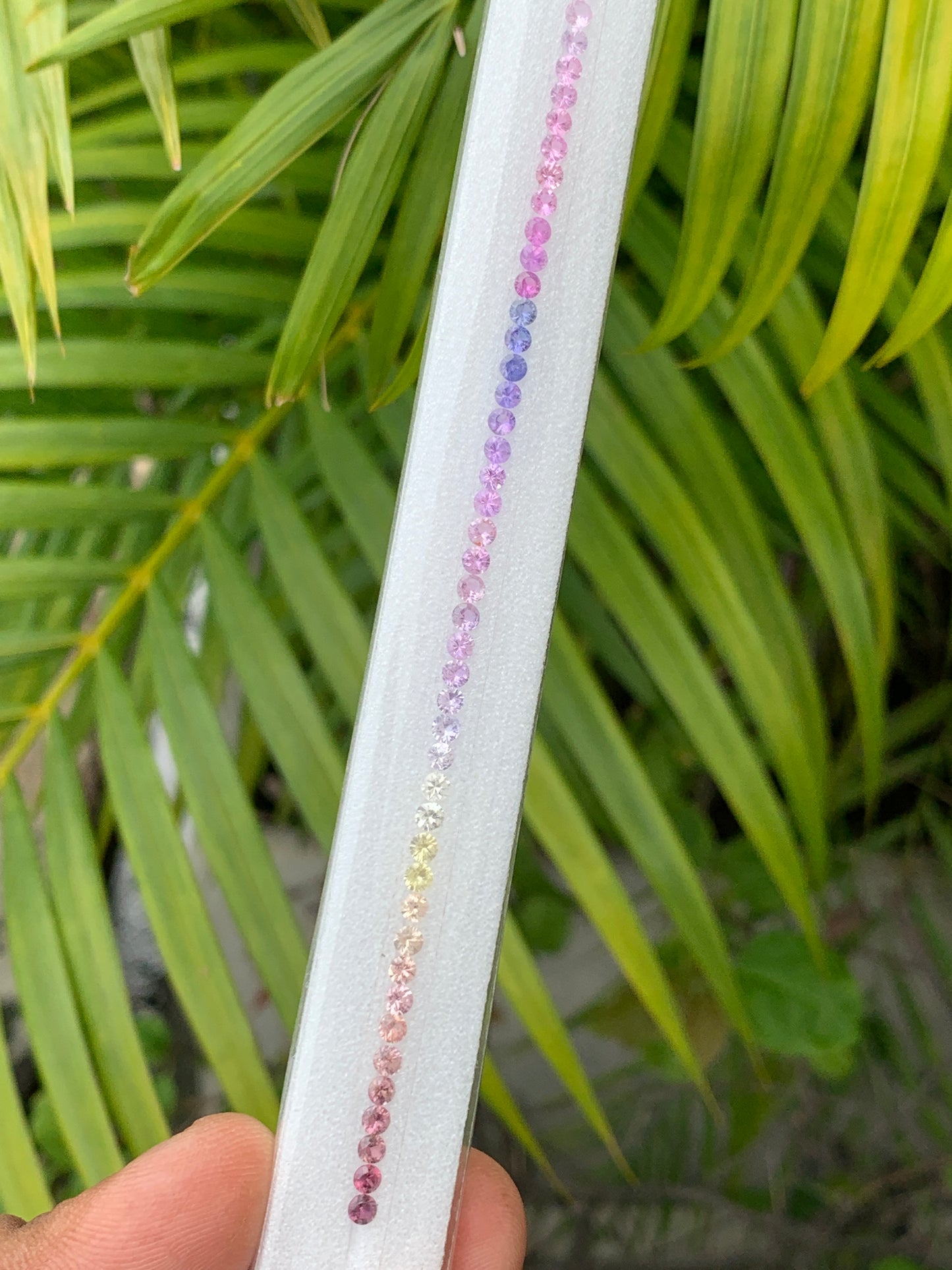 Natural pastel sapphire 6.18 carats 7 inch strand wholesale loose gemstones