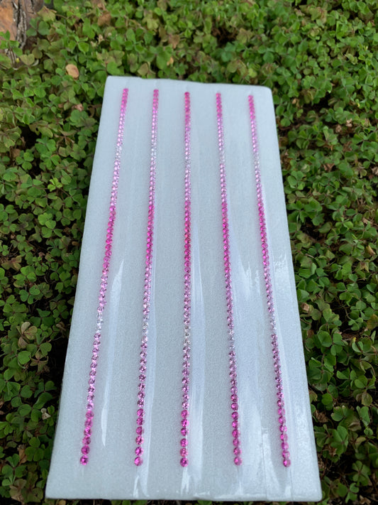 Natural pink sapphire ombre round loose gemstones 2.8mm for tennis bracelet