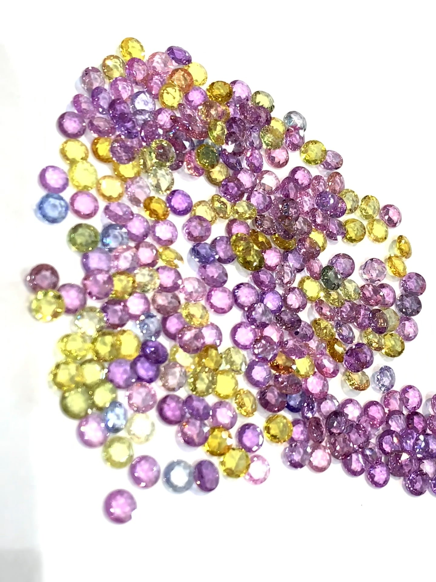 Wholesale natural sapphire rose cut rounds for jewelry designers