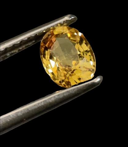 1.10ct yellow sapphire oval cut gem, photo 8