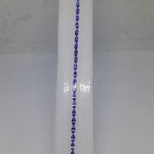 Tanzanite Marquise 2.5x5MM Top Quality 7' INCH FOR Tennis Bracelet perfect one color