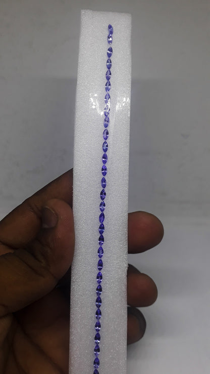tanzanite marquise cut bracelet line, photo 4