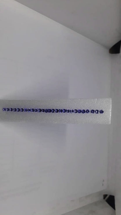 3.2mm tanzanite round matching pair set, photo 4