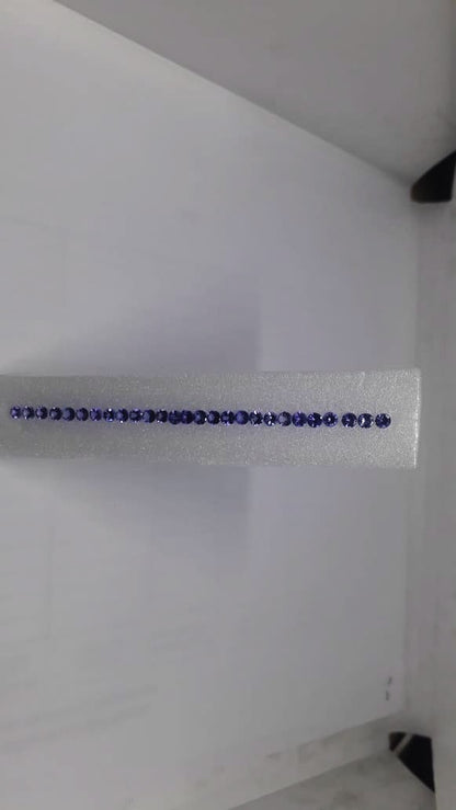 3.2mm tanzanite round matching pair set, photo 2
