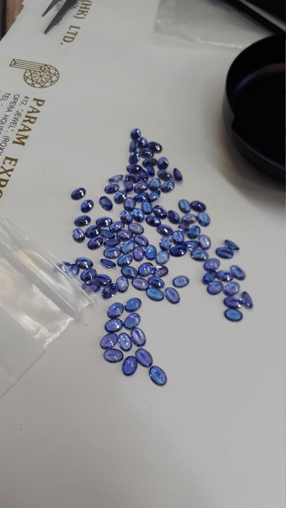 7x5mm natural tanzanite oval loose lot, photo 3