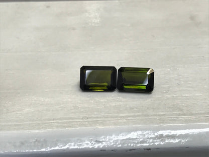 tourmaline emerald cut matching pair, photo 3