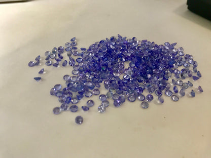 2mm natural tanzanite round loose lot, photo 2