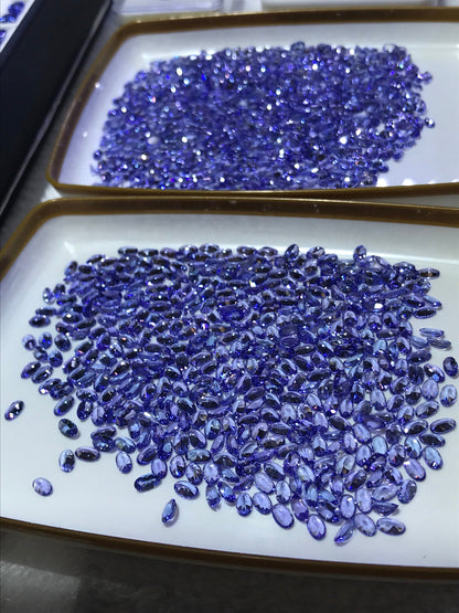 5x3mm natural tanzanite oval lot, photo 2