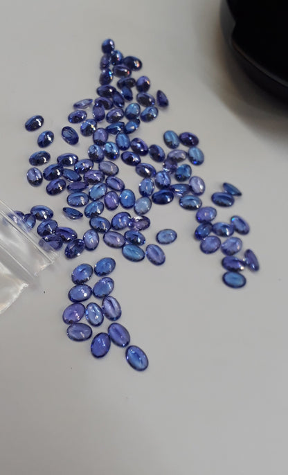 7x5mm natural tanzanite oval loose lot, photo 2